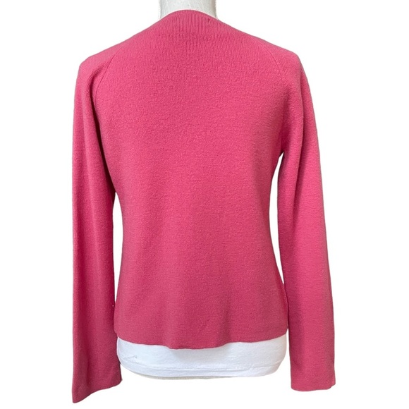 Banana Republic Pink Vintage Marino Wool Crewneck Sweater Size: L - Picture 3 of 7